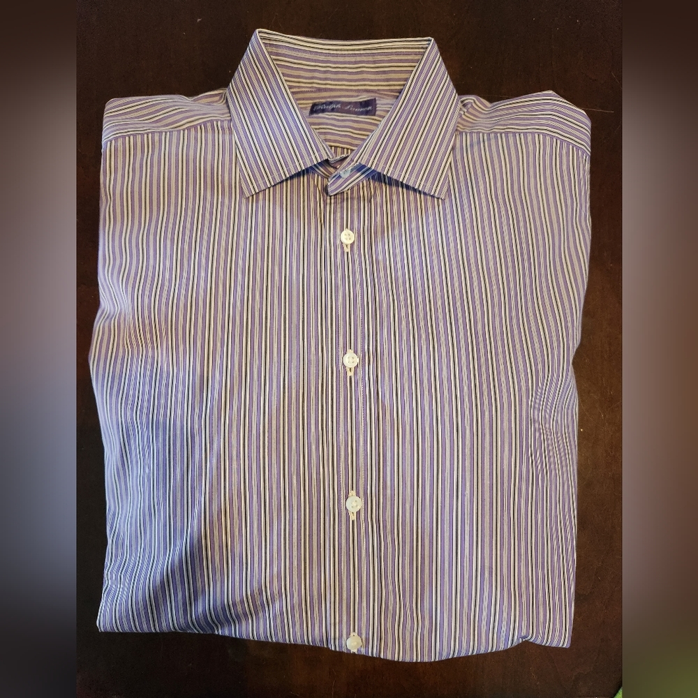 RALPH LAUREN PURPLE LABEL FRENCH CUFF DRESS SHIRT SZ 16